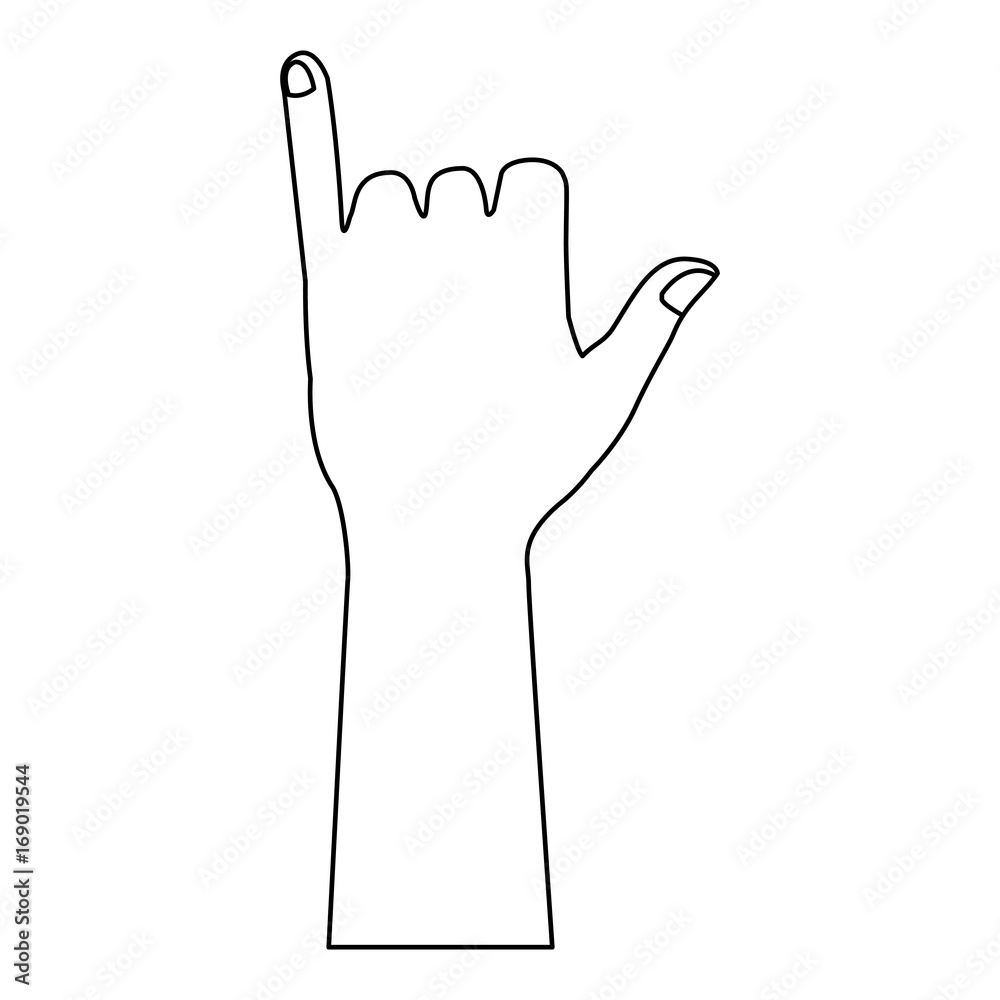 human hand gesturing shaka symbol vector illustration human hand gesturing shaka symbol vector illustration