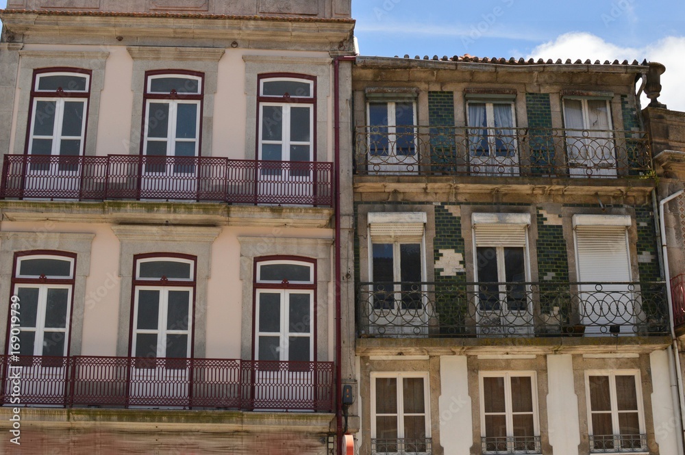 Balcony in the city of Porto