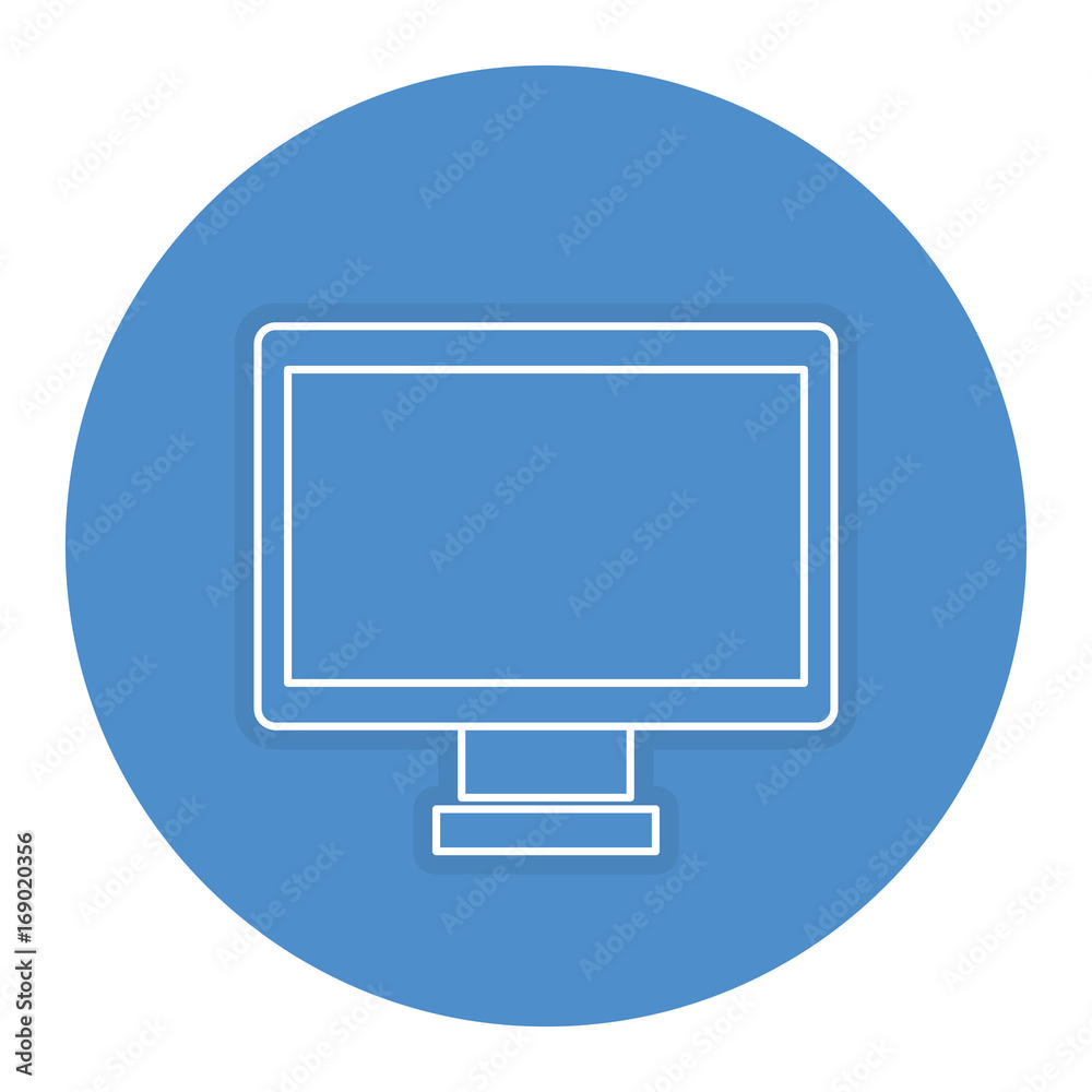 computer display isolated icon vector illustration design