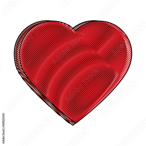 love heart passion romance emotion happy vector illustration