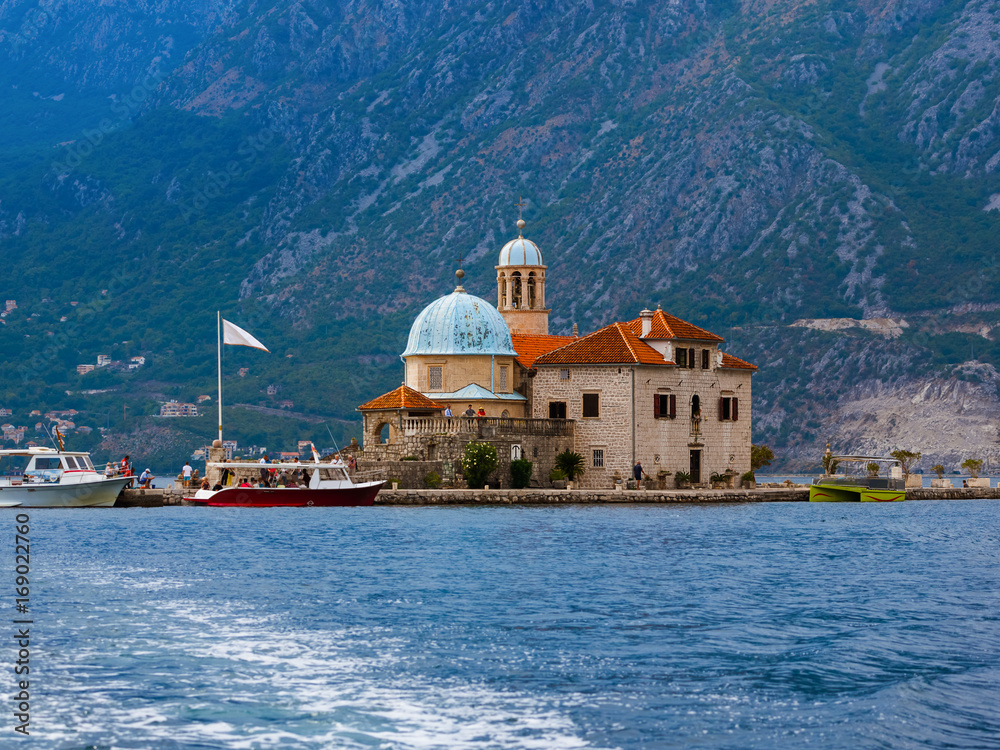 Our Lady of the Rock island in Boka Kotor bay - Montenegro