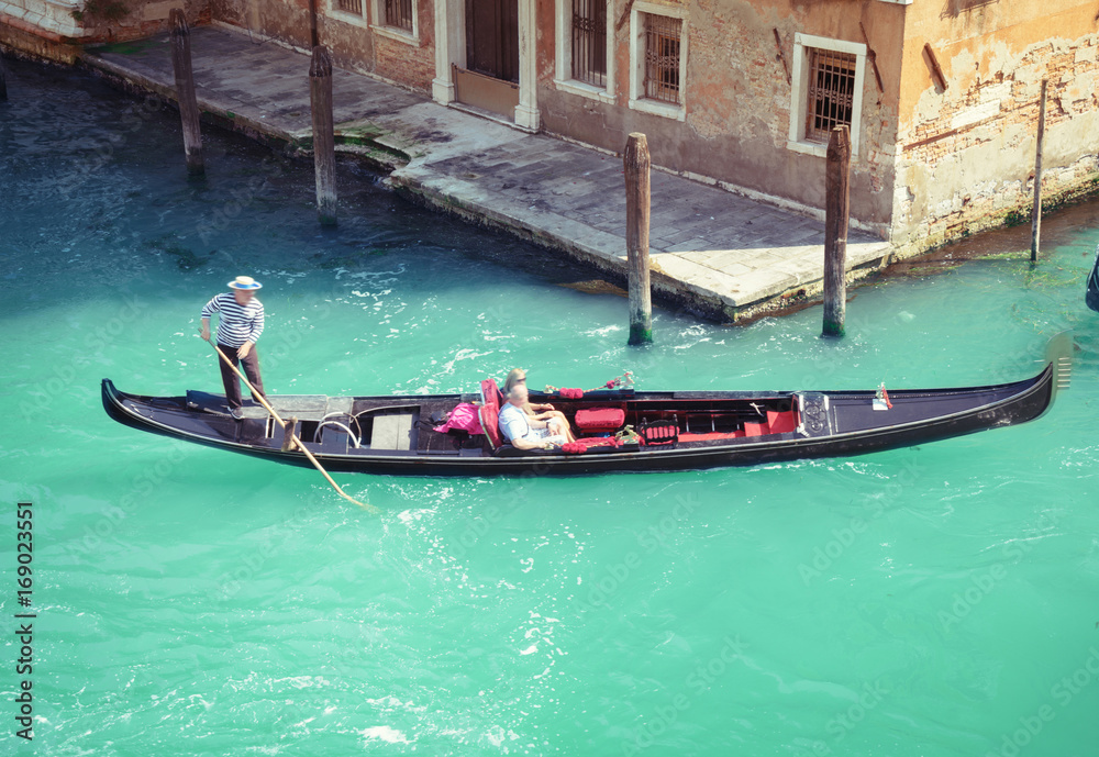 Obraz premium Traditional Venice gondola, Italy