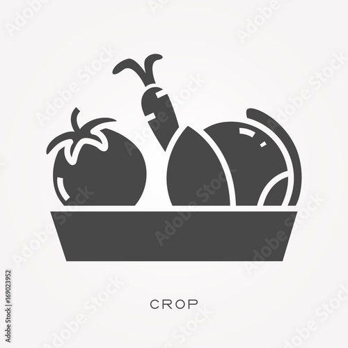 Silhouette icon crop