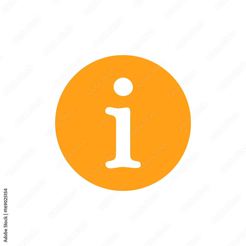 Sign icon information on circle isolated on white background. Vector illustration. Sign icon information on circle isolated on white background. Vector illustration.