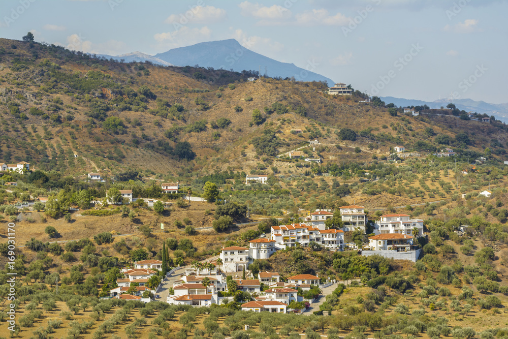 Villages in Malaga province, Andalucia, Spain