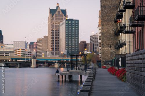 Принти на полотні Milwaukee Riverwalk Third Ward