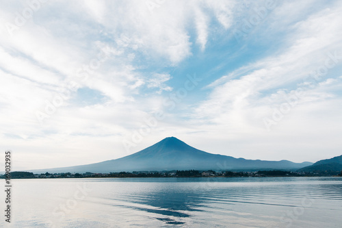 Lake Kawaguchi With Mount Fuji (Japan) photo