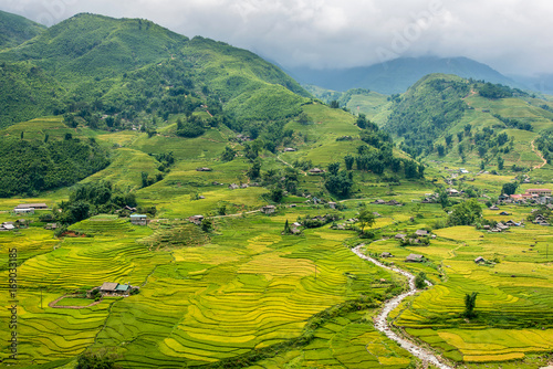 Vietnamese village on the mountains, Sapa
