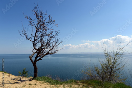Tsimlyansk reservoir in the Rostov region. 