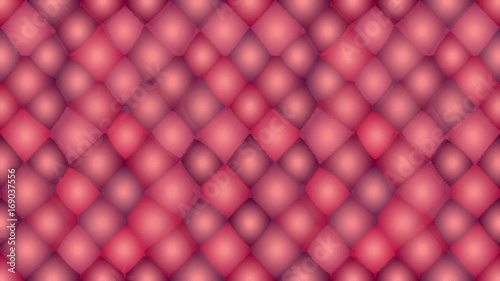 Seamless loop animation background with red tiles