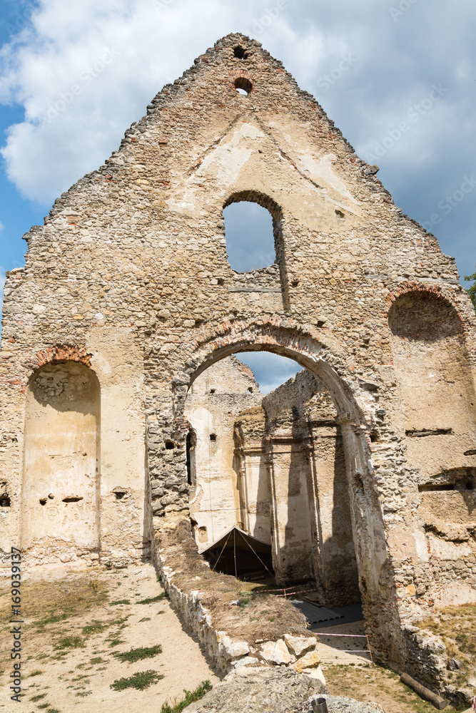 Ruins of Monastery Katarinka above the village of Dechtice, Slovakia