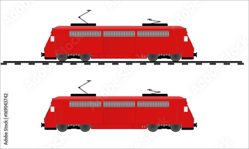 Red locomotive