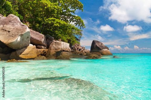 Tropical scenery of Similan islands  Thailand