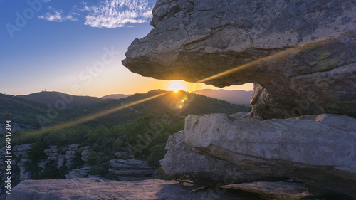 Through the rocks