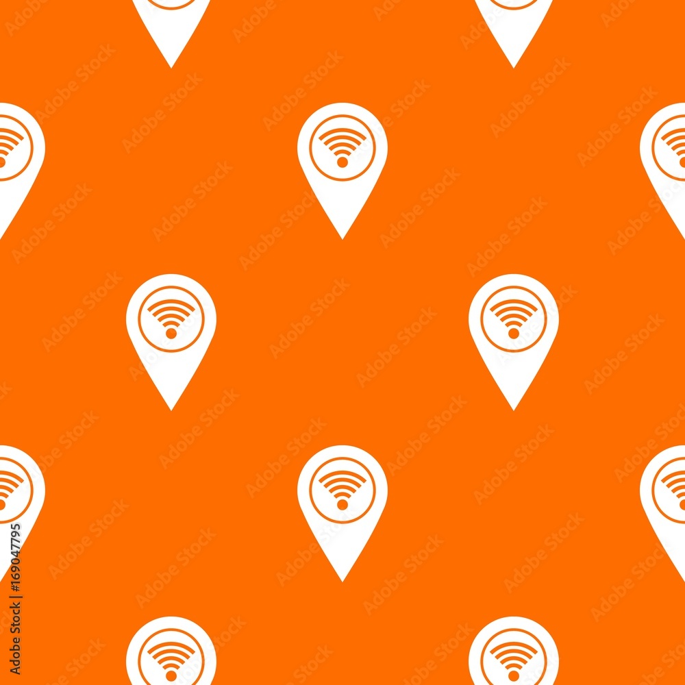 Map pin pointer with wi fi symbol pattern seamless Map pin pointer with wi fi symbol pattern seamless