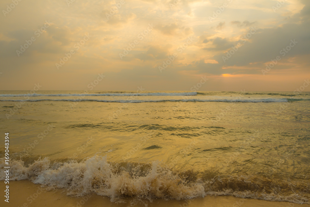 Blurred background os seaside