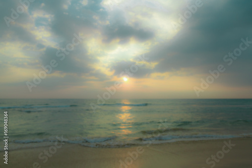Blurred background os seaside