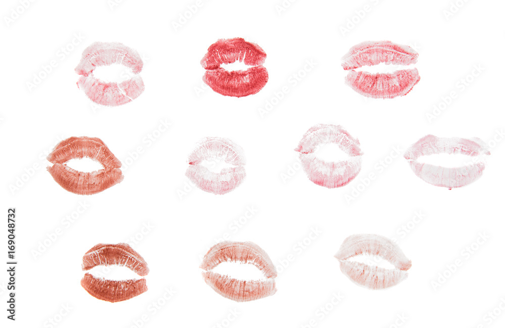 lips with lipstick mark lips with lipstick mark