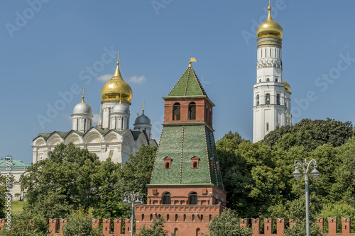 Beautiful Annunciation Cathedral in Moscow Kremlin, Russia