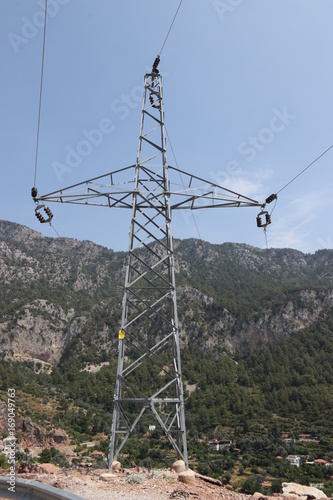 A Turkish electricity pylon