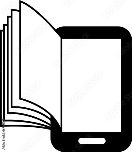 Tablet Electronic Book Kindle Vector Graphic Icon Design