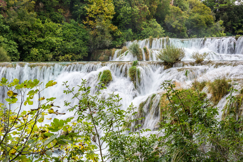 Waterfalls in Krka National Park  Croatia