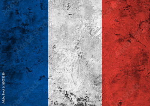 Flag of the France close up © dmitrydesigner