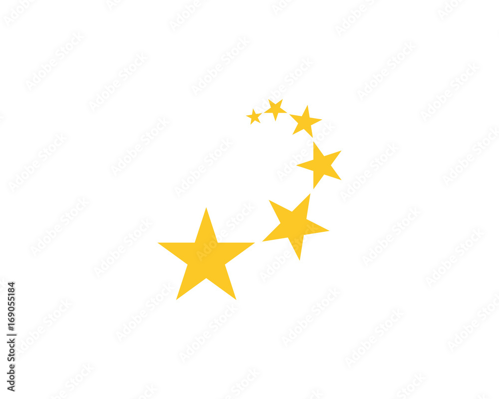 Obraz premium Star Logo Template vector icon illustration design 
