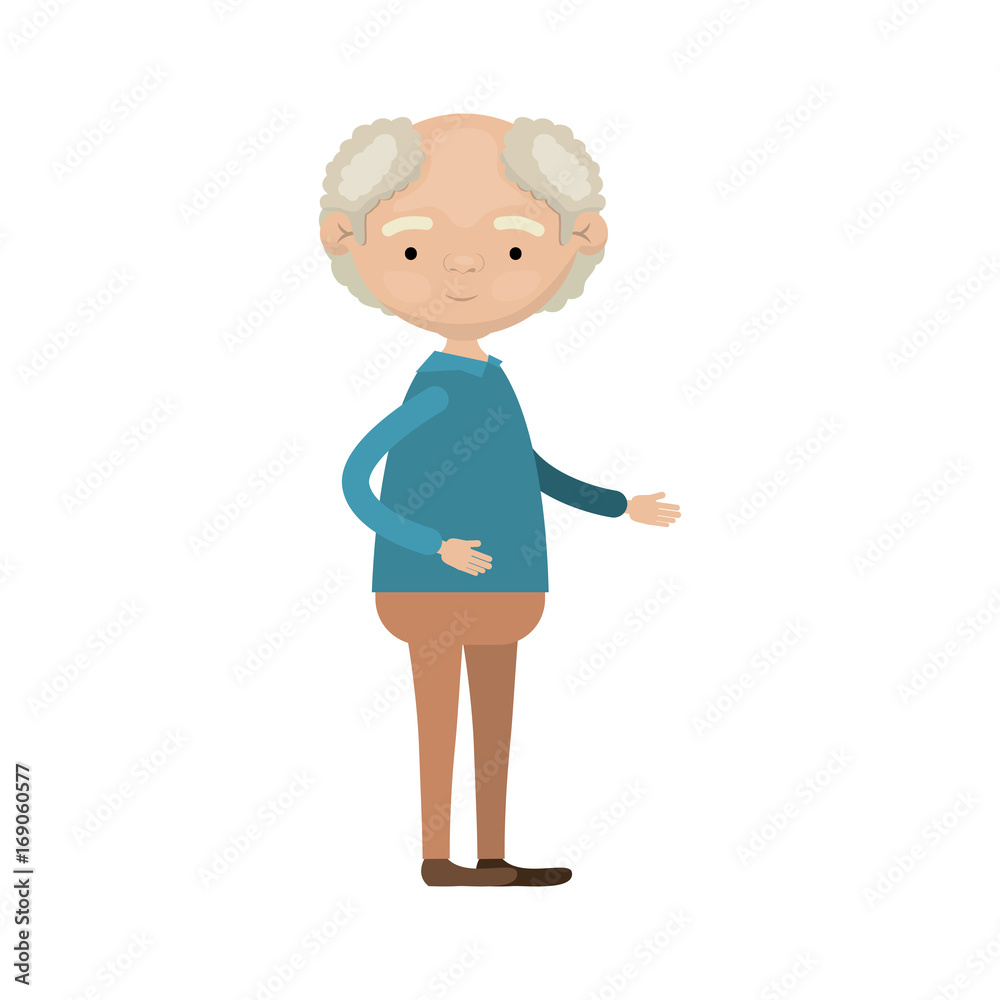 colorful full body grandfather in clothes colorful full body grandfather in clothes