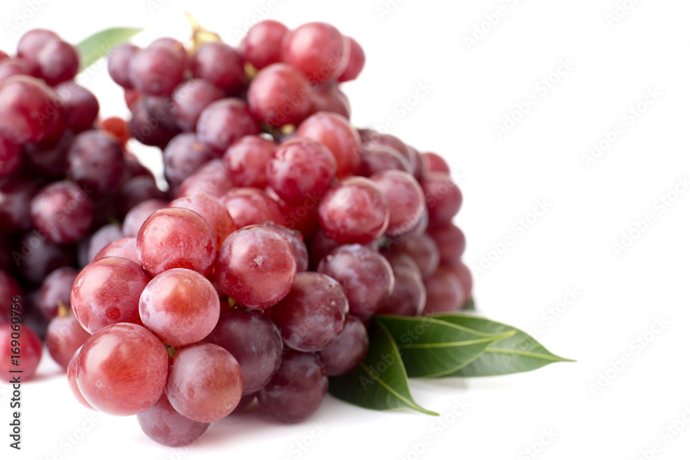 grapes isolated on over white background