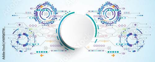 Vector abstract technology concept.