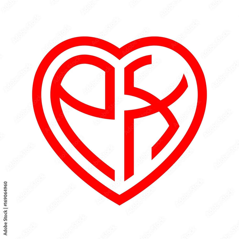 initial letters logo px red monogram heart love shape initial letters logo px red monogram heart love shape