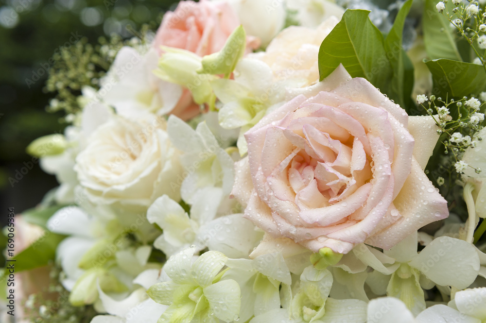 Rose flower with wedding setup Rose flower with wedding setup