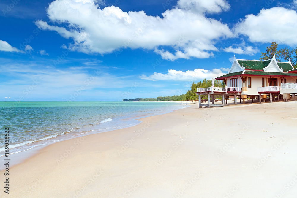Traditional thai architecture on the beach Traditional thai architecture on the beach