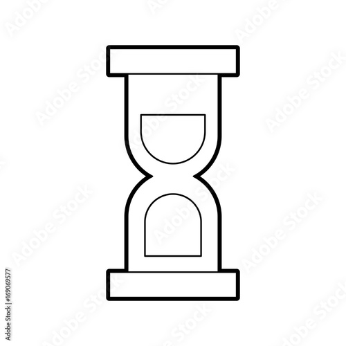 hourglass time isolated icon vector illustration design