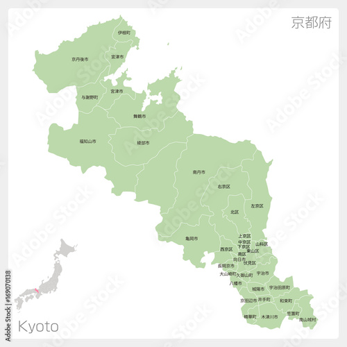 京都府の地図
