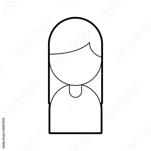 businesswoman avatar isolated icon vector illustration design