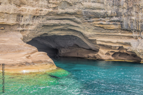 Cave over water in the Mediterranean Sea