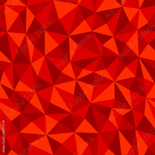 Red Crumpled Paper With Geometric Seamless Pattern