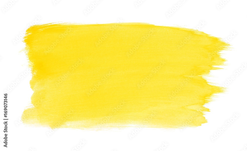 Obraz premium Gelber gemalter Hintergrund mit Wasserfarbe