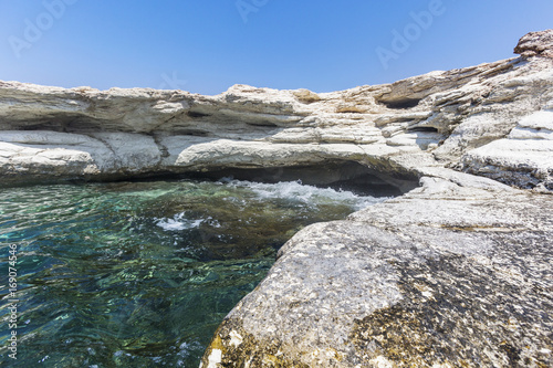 Mediterranean sea. White rocks near Governor's beach © Crazy nook