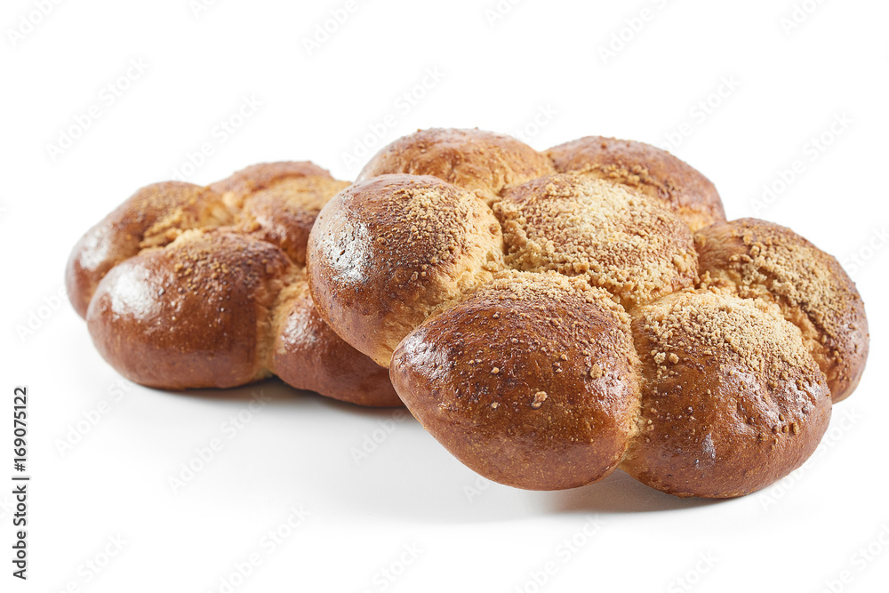 Tasty sweet freshly baked buns isolated on white bakery baking cooking pastry tasty concept. Tasty sweet freshly baked buns isolated on white bakery baking cooking pastry tasty concept.