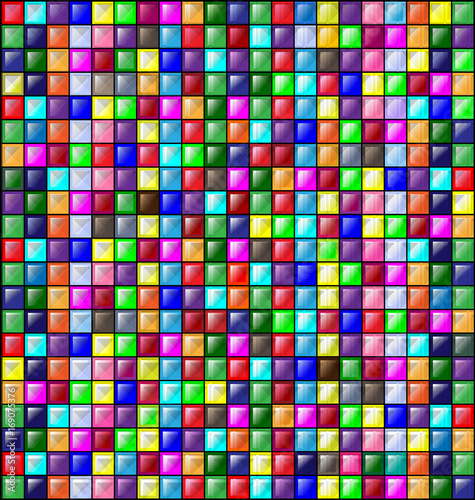 colored image of glossy blocks © dankalilly