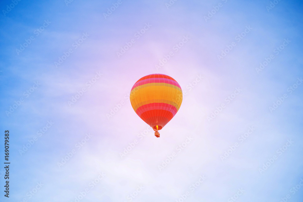 Fototapeta premium balloon on the blue sky on morning.