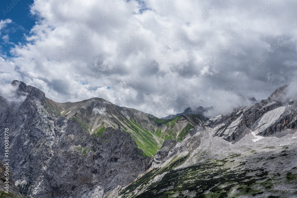 The mountains of Alps in Bavaria, Germany The mountains of Alps in Bavaria, Germany