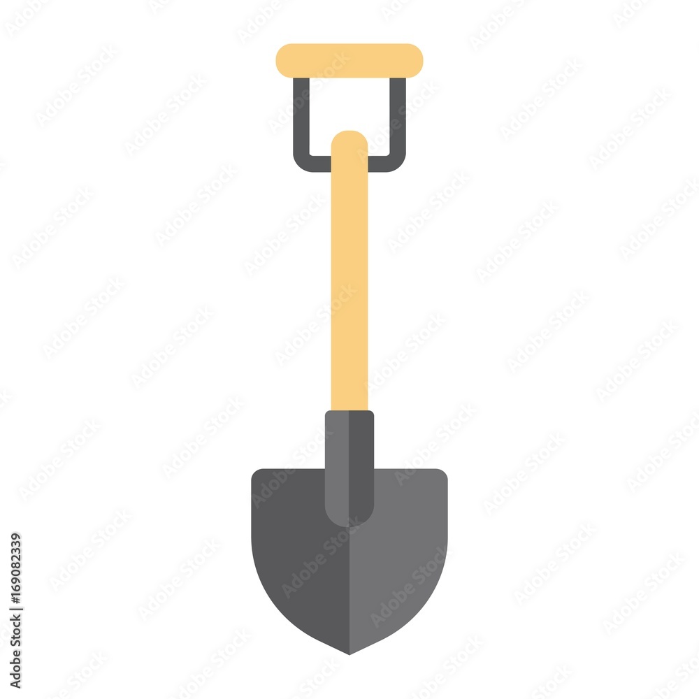 Shovel flat icon, build and argicultural, spade sign vector graphics, a colorful solid pattern on a white background, eps 10. Shovel flat icon, build and argicultural, spade sign vector graphics, a colorful solid pattern on a white background, eps 10.