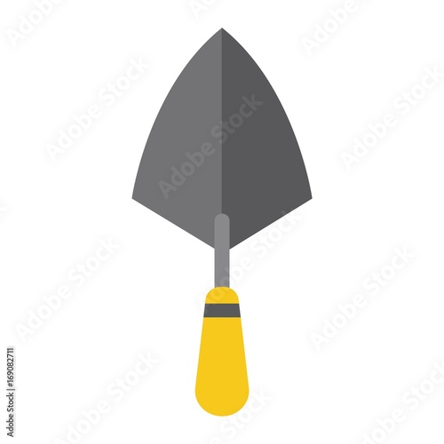 Trowel flat icon, build and repair, bricklayer sign vector graphics, a colorful solid pattern on a white background, eps 10.