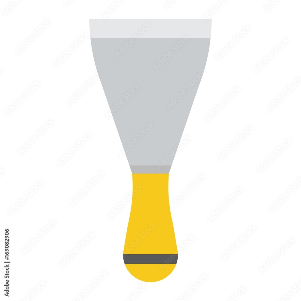 Putty knife flat icon, build and repair, spatula sign vector graphics, a colorful solid pattern on a white background, eps 10. Putty knife flat icon, build and repair, spatula sign vector graphics, a colorful solid pattern on a white background, eps 10.