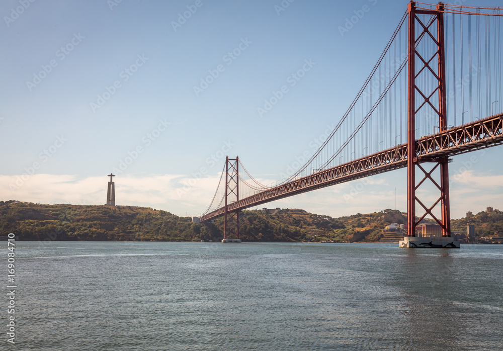 View of the Bridge in Lisbon, Portugal View of the Bridge in Lisbon, Portugal