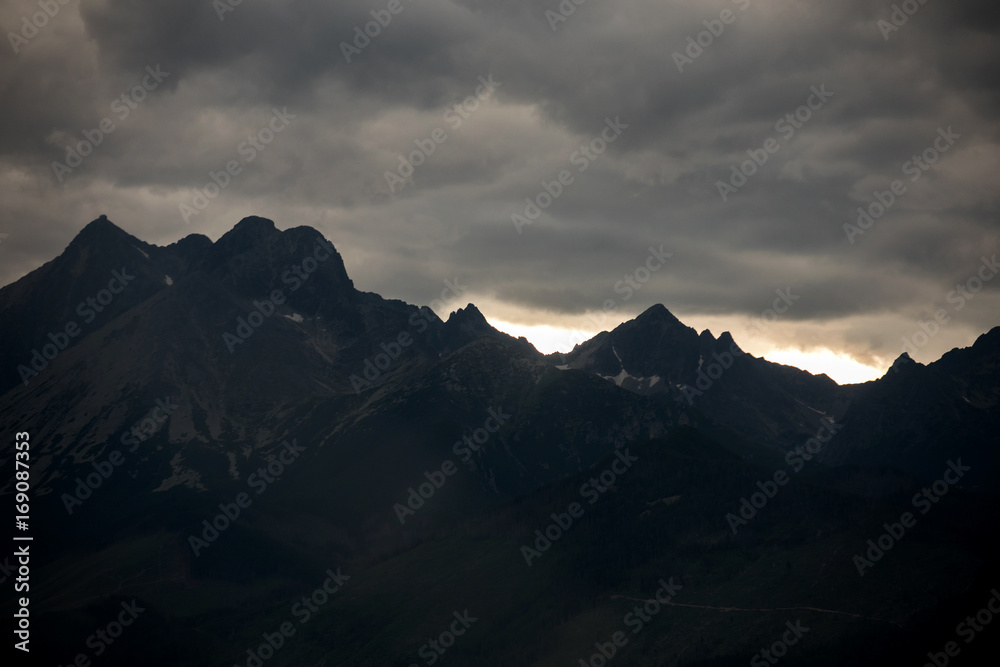 Tatry mountains, View of High Tatras in Slovakia
